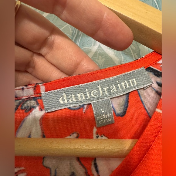 Daniel Rainn Orange Sleeveless Tank Top - Picture 4 of 6